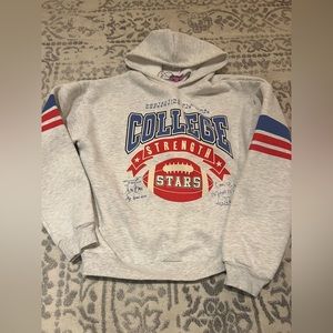 Adikted, Star Hoodie, colour: Blue,red and light gray.